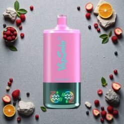 Blå Hindbær Vapsolo Triple 30000 Puffs 40ml Type-C 3 Oliebeholdere