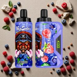 Blåbær Hindbær VapSolo VIKING 12000 Puffs Type-C 22ml 20mg/50mg
