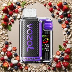 Blandede Bær VOZOL Vista 20.000 Puffs Genopladelig 650mAh OLED Skærm MCU Chip