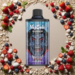 Blandede Bær Vapsolo Super 15000 Puffs 40ml 850mah Type-C