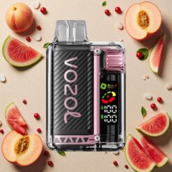 Fersken Mango Vandmelon VOZOL Vista 20.000 Puffs Genopladelig 650mAh OLED Skærm Dual Mesh Coil