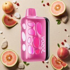 Jordbær Fersken (Strawmelon Peach) VOZOL RAVE 40000 engangs e-cigaret 270 degrees Vibrant Glow Design 1000mAh