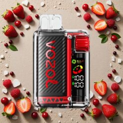 Jordbær Hindbær Kirsebær VOZOL Vista 20.000 Puffs Genopladelig Batteri 650mAh OLED Skærm Dual Mesh Coil MCU Chip