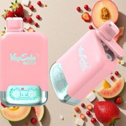 Jordbær Is & Mango Fersken Vandmelon Vapsolo Twins 20000 Puffs 40ml Type-C Dobbelttank