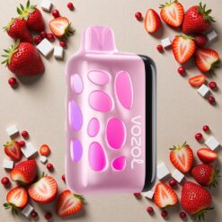 Jordbær Is VOZOL RAVE 40000 Disposable 270 Degrees Vibrant Glow 20/50mg/ml 1000mAh