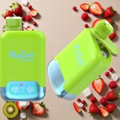 Jordbær Kiwi & Jordbær Hindbær Kirsebær Is Vapsolo Twins 20000 Puffs 40 ml 20mg/ml 50mg/ml Type-C