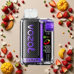 Jordbær Mango VOZOL Vista 20000 Puffs Genopladelig OLED Skærm Dual Mesh Coil MCU Chip Eco-Venlig