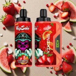 Jordbær Vandmelon VapSolo VIKING 12000 Puffs Type-C Opladning
