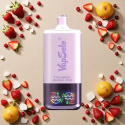 Jordbær Vanilje Cola VapSolo Triple 30000 Puffs Type-C 40ml 3 Tank
