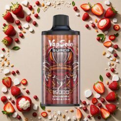 Jordbær Vanilje Cola Vapsolo Super 15000 Puffs 850mah Type-C