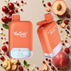 Kirsebær Cola & Juicy Peach Is Vapsolo Twins 20000 Puffs 40 ml Type-C 20mg/ml 50mg/ml