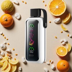 Orange Ananas Litchi VOZOL Star 20000 Puffs 2.2" HD spejlskærm Dual Mesh 650mAh