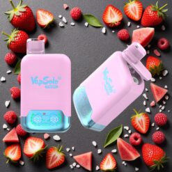 Sort Is Dragt Jordbær & Hindbær Vandmelon Vapsolo Twins 20000 Puffs 40 ml 2 Olie Tank Type-C