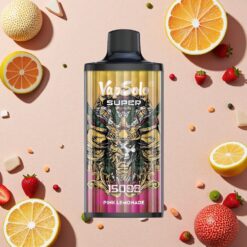 Super Pink Lemonade Vapsolo Super 15000 Puffs 40ml 850mah Type-C