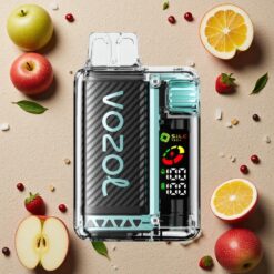 Sur Æble Is VOZOL Vista 20000 Puffs Genopladelig 650mAh OLED Skærm MCU Chip 6-niveau Watt Justering