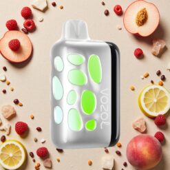 fersken hindbær lemonade VOZOL RAVE 40000 20/50mg/ml Nikotin Disposable Vape