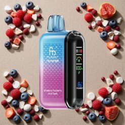 Blåbær Hindbær Hard Candy Fumot Tornado 20000 Puffs Dobbelt Mesh Spole