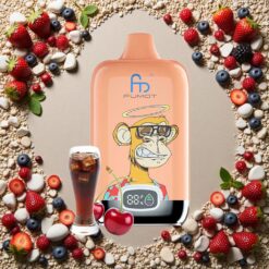 Blandede Bær Fumot Tornado Digital Box 12000 Puffs MTL Mesh Spole Type-C Opladning