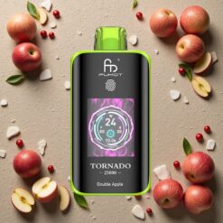 Dobbelt Æble Fumot Tornado 25000 Puffs HD Skærm 700mAh Genopladelig Batteri Type-C Opladning