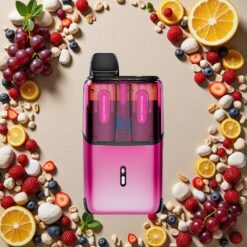 Dråber af Regnbue Jordbær & Regnbue Drue Fumot Ultra T32000 32000 Pust 24ml 800mAh Type-C Hurtigopladning Mesh Spole