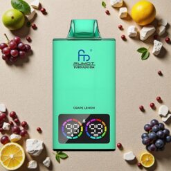 Drue Citron Fumot Tornado 35000 Puffs Dobbelt Mesh Spole RGB-lys