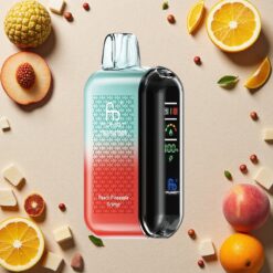 Fersken Ananas Appelsin Fumot Tornado 20000 Puffs Smart-skærm