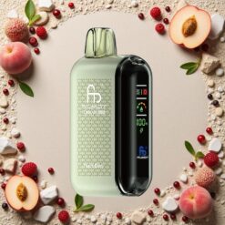 Fersken Bær Fumot Tornado 20000 Puffs Dobbelt Mesh Spole