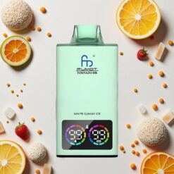 Hvid Gummibamse Is Fumot Tornado 35000 Puste Dobbelt Mesh Spole USB-C