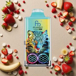 Jordbær Banan Fumot Leopard 40.000 Puffs Type-C Opladning Digital Tube Oliekraftdisplay