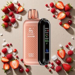 Jordbær Hindbær Kirsebær Is Fumot Tornado 20000 Puffs Dobbelt Mesh Spole