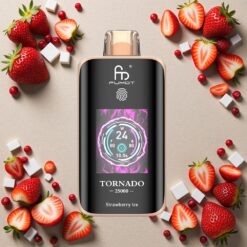 Jordbær Is Fumot Tornado 25000 Puffs HD Skærm 700mAh Genopladelig Batteri