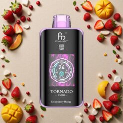 Jordbær Mango Fumot Tornado 25000 Puffs 20ml Opladbar HD Skærm Type-C