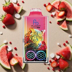 Jordbær Vandmelon Fumot Leopard 40.000 Puffs 0% 2% 3% 5% Nikotin Digital Tube Oil Power Display