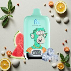 Kølig Mynte Fumot Tornado 12000 Puffs Digital Box MTL Mesh Spole Type-C Ladning