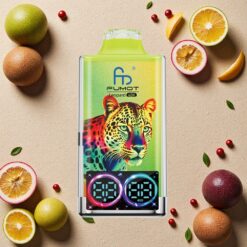 Kiwi Passionfrugt Guava Fumot Leopard 40000 Puffs 0% 2% 3% 5% Nikotin 700mAh Dual Mesh Type-C Digital Tube Oliekraftdisplay