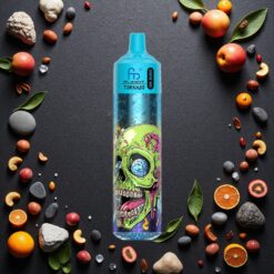 Sort Is Fumot Randm Tornado 30000 Puffs 30mL fyldt E-væske Kapacitet 2% 5% Nikotin 1.0 Ohm Mesh 600mAh Skærm