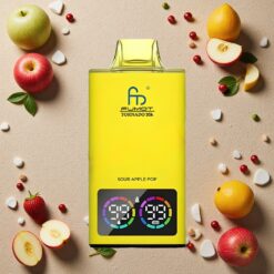 Sur Æble Pop Fumot Tornado 35000 Pust Dobbelt Mesh Spole