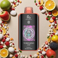 Tropisk Regnbue Blast Fumot Tornado 25000 Puffs HD Skærm 700mAh Genopladelig Batteri