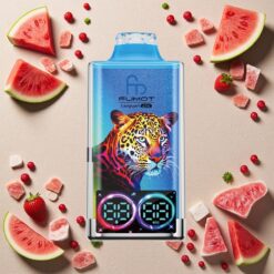 Vandmelon Bubblegum Fumot Leopard 40000 Puffs 0% 2% 3% 5% Nikotin Digital Tube Oil Power Display